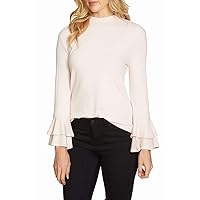 1.STATE Womens Bell Sleeve Knit Blouse