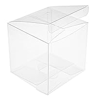 Yesland 50 PCS Candy Apple Box With Hole Top, Clear PET Gift Boxes for Caramel Apples, Ornament, Treats & Party Favors for Wedding, Party or Baby Shower - 4