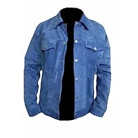 Men's Fashion Stylish Jacket Suede Leather Coat