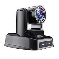 SMTAV 4K NDI AI Auto Atracking PTZ Camera with 3G-SDI,HDMI,USB and IP Streaming Outputs,20X Optical Zoom, Live Streaming Camera for Broadcast,Conference,Events,Church etc (20X with NDI)
