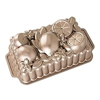 Nordic Ware, One Size, Copper 90248 Citrus Blossom Loaf, 6-Cup, Silver