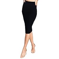 Dress the Population Women's Sloane Pencil Bodycon Midi Skirt