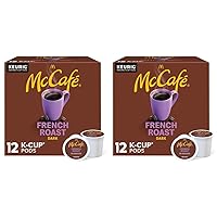McCafe French Roast Keurig K Cup Coffee Pods (12 Count) (Pack of 2)