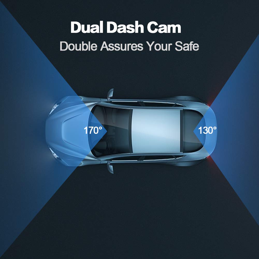 Dash Cam for Car Front Rear Dual Car Camera 4