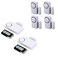 Hendun Bundles of Wireless Door Alarm 2 Sets with Remote and 4 Sets Without Remote