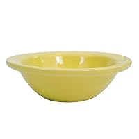 CAC China L-11NR-Y Las Vegas Narrow Rim 4-5/8-Inch 4-Ounce Yellow Stoneware Fruit Bowl, Box of 36