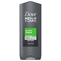 Dove Men + Care Body & Face Wash, Extra Fresh 13.50 oz (Pack of 4)
