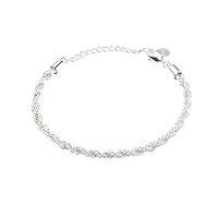 Alex and Ani AA734922SS,French Rope Chain Bracelet,Shiny Silver,Silver, Bracelets