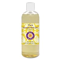 Deve Herbes Pure Grapeseed Oil (Vitis vinifera) 100% Natural Therapeutic Grade Cold Pressed 200ml (6.76 oz)