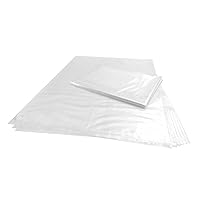 Wowfit 100 CT 18x24 inches 1.1 Mil Clear Plastic Flat Open Poly Bags Great for Proofing Bread, Dough, Storage, Packaging and More