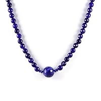 aqbeadsuk Semi Precious Stone Necklace Gemstone Beads Luxury Hand-Knotted Women's Necklace Handmade