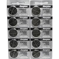 3 X Energizer CR2032 3 Volt Lithium Coin Battery 10 Pack (2 packs of 5)