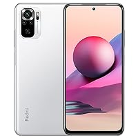 Xiaomi Note 10S 4G LTE Volte Global Unlocked GSM 128GB + 6GB 64MP Quad Camera Worldwide GSM (Pebble White)
