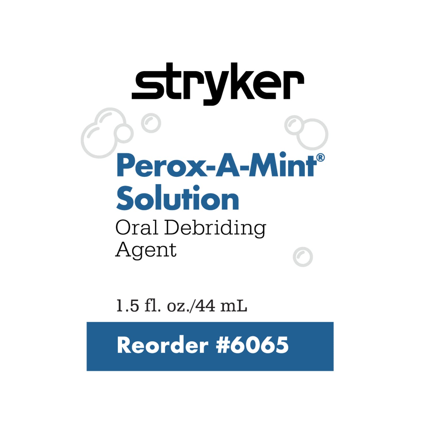 Stryker – Sage Perox-A-Mint Oral Rinse – 1 bottle, 1.5 fl. oz. – Mint Mouthwash
