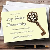 Old Key Housewarming Party Personalized Invitations