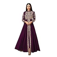 Alamara Fashion Indian/Pakistani Bollywood Party/Wedding Wear Embridered Long Anarkali Gown for Womens