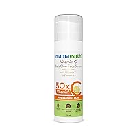 Mamaearth Daily Glow Face Serum | Youthful Radiant Skin with Vitamin C & Turmeric | Unisex Lightweight Hydration for All Skin Types | 1.01 Fl Oz (30ml)