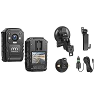 CammPro I826 1296P HD Police Body Camera Bundle with Accessories Kit