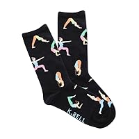 K. Bell Women's Fun Sports & Outdoors Crew Socks-1 Pairs-Cool & Cute Casual Novelty Gifts