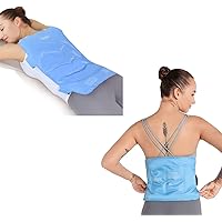 REVIX Full Back Ice Pack for Injuries Reusable and Gel Ice Pack for Lower Back Injuries