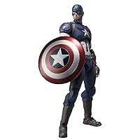 Bandaï SH Figuarts Avengers Captain America About 155mm ABS u0026 PVC Painted Action Figure