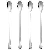 4 tablet 5 -inch stainless steel ice tea packets, polished dessert ladle, easy to clean, suitable for home and party