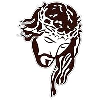 The head of Jesus in a crown of thorns sticker decal 3