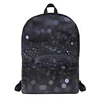 Backpack, grey pattern, White, One Size
