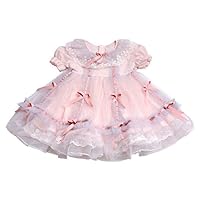Summer New Girls' Korean Style Princess Dress,Children's Performance Tutu Skirts. (Pink, s)