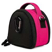 Hot Pink Limited Edition Camera Bag Carrying Case for Kodak EasyShare Mini, Touch, Slice, Sport Point and Shoot Digital Camera