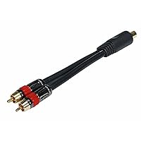 Monoprice 6inch RCA Female to 2-RCA Male Digital Coaxial Splitter Adapter