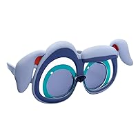 Sun-Staches Officially Licensed Puppy Dog Pals Bingo Pug Character, Instant Costume Party Favor Sunglasses UV400, One Size Dark Blue