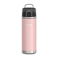 ICON SERIES BY THERMOS Stainless Steel Water Bottle with Spout 24 Ounce, Sunset Pink