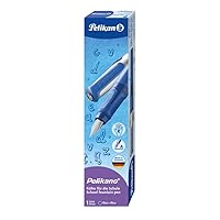 Pelikano Fountain Pen, Fine Nib, Blue, Boxed, 1 Each (802925)