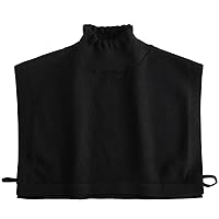 Detachable Blouse Half Shirt Winter Fake Collar Turtleneck for Women Girls