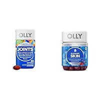 OLLY Ultra Joint Softgels with Boswellic Extract, Turmeric, Vitamin D, Boron + Glowing Skin Gummy with Hyaluronic Acid, Collagen, Sea Buckthorn - 30ct, 50 Count