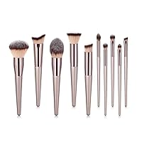 GMOIUJ 10/14 Champagne Color New Makeup Brush Set Brushes Makeup Tools Foundation Brush Set Full Set of Beauty Tools Convenient (Color : 05)