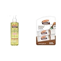 Palmer's Cocoa Butter Skin Therapy Cleansing Facial Oil, Gentle Makeup Remover, Coconut Oil Formula Lip Balm Duo, All-Day Moisturization