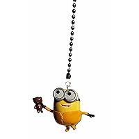 Yellow Minion Ceiling Fan Pull Chain Ornament Bob The Minion Figurine Dangler