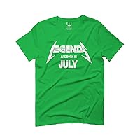 Birthday Gift Legends are Born in July for Men T Shirt