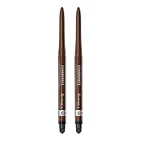 Rimmel London exaggerate auto waterproof eye definer, rich brown, 2 Count