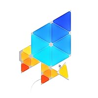 Nanoleaf Shapes Triangles and Mini Triangles WiFi and Thread Smart RGBW LED Dimmable Gaming and Home Decor Wall Lights Smarter Kit (17 Pack)