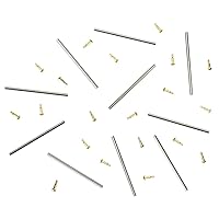 Ewatchparts 10 SET 20MM TUBE FRICTION PINS FOR FIXING MENS BREITLING WATCH BAND CLASP GOLD