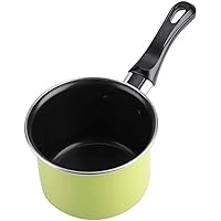 4.5inch Mini Saucepan, Colorful Non-Stick Sauce Pot Milk Pan Soup Pot,Baby Food Supplement Pot, Instant Noodle Pot Small Cookware-Green (Color : Pink)