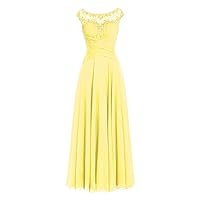 AnnaBride Mother ofThe Bride Dress Beaded Chiffon Formal Wedding Party Gown Prom Dresses Yellow US 22W