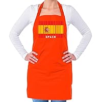 Spain Barcode Style Flag - Unisex Adult Kitchen/BBQ Apron