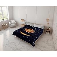 Sun Blanket | Korean Super Thick Heavy Weight Silk Soft Reversible Cobias Bed Comforter Bedspread Bedding King Queen Twin Winter Warm All Season Throw (Sun and Moon, King (U.S. Standard))