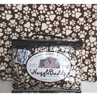 'NUGGLEBUDDY NEW! Moist Heat & Aromatherapy Organic Rice Pack for Microwave. For Puppies or Dog Lovers! Brown & Beige 