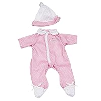 JC Toys | Berenguer Boutique | La Baby Doll Outfit | 2 Piece Pink, White and Floral Print|Washable|Ages 2+|Fits Dolls 9