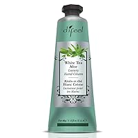 Difeel Hand Cream - White Tea and Aloe 100% Natural Oil and Vitamin E 1.4 ounce